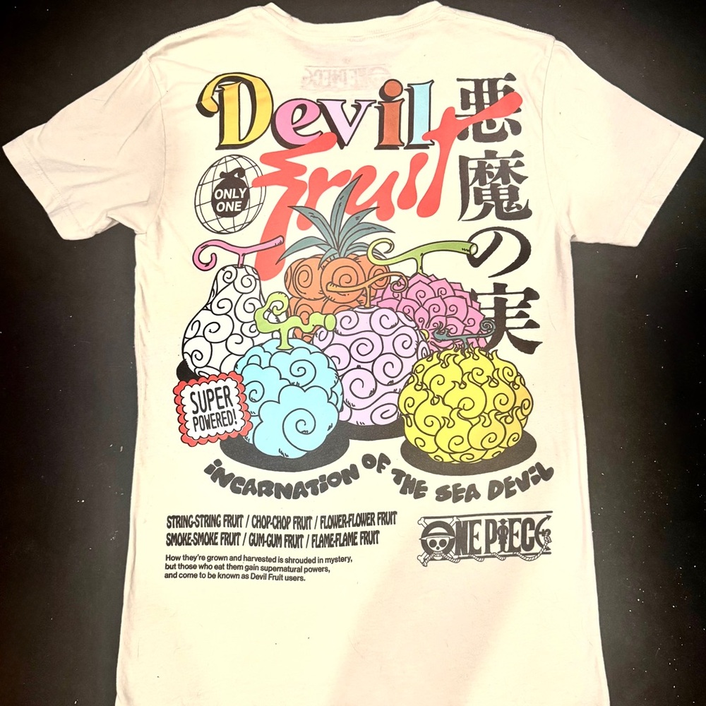 Ripple Junction One Piece Devil Fruit T-shirt Size XS men/youth